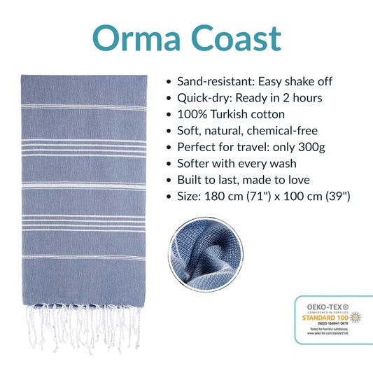 Orma Coast Beach Towel